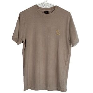 OVO October's Very Own Owl‎ Logo T-Shirt Adult XS Tan Gold Streetwear Tee